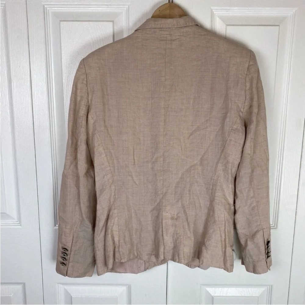 ⛱️Zara - Blush Pink 100% Linen Blazer - XL